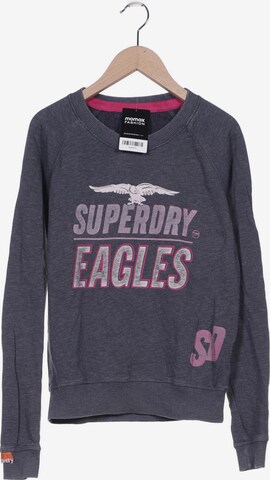 Superdry Sweatshirt & Zip-Up Hoodie in S in Grey: front