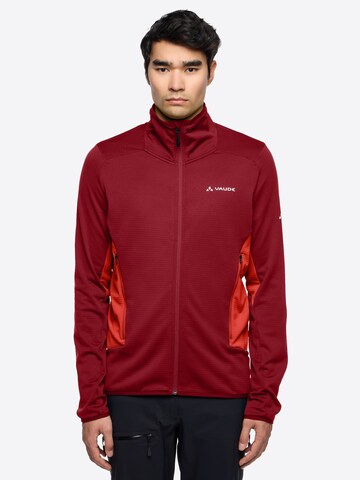 VAUDE Funktionele fleece-jas 'Monviso' in Rood: voorkant