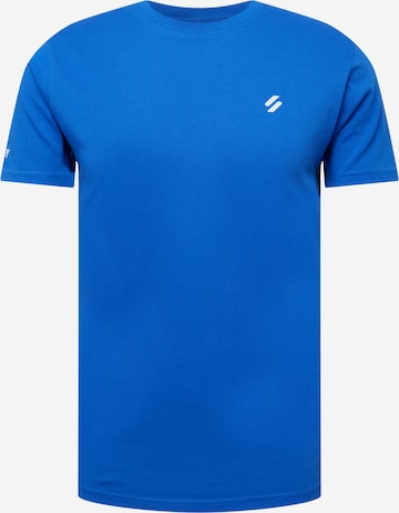 Superdry Koszulka funkcyjna w kolorze niebieski: przód