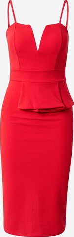 WAL G. Evening Dress 'KATHY PEPLUM' in Red: front