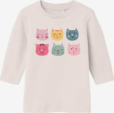NAME IT Camiseta 'DASSEL' en crema / esmeralda / ciruela / rosa, Vista del producto