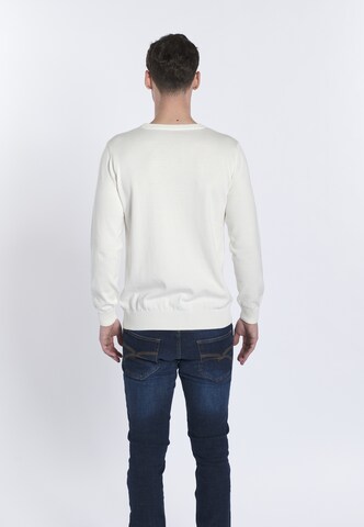 Pull-over 'NARCISO' DENIM CULTURE en blanc