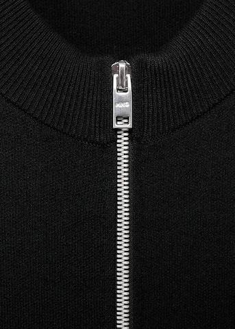 MANGO MAN Knit Cardigan 'Luxusc' in Black