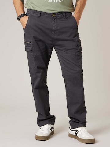 Regular Pantalon cargo 'Danason' Deeluxe en gris : devant