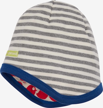 loud + proud Mütze in Grau: Vorderseite