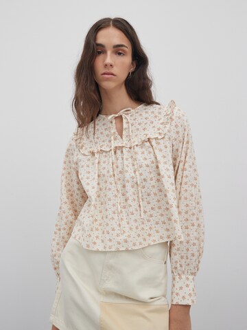 EDITED Bluse 'Dagny ' in Beige: predná strana