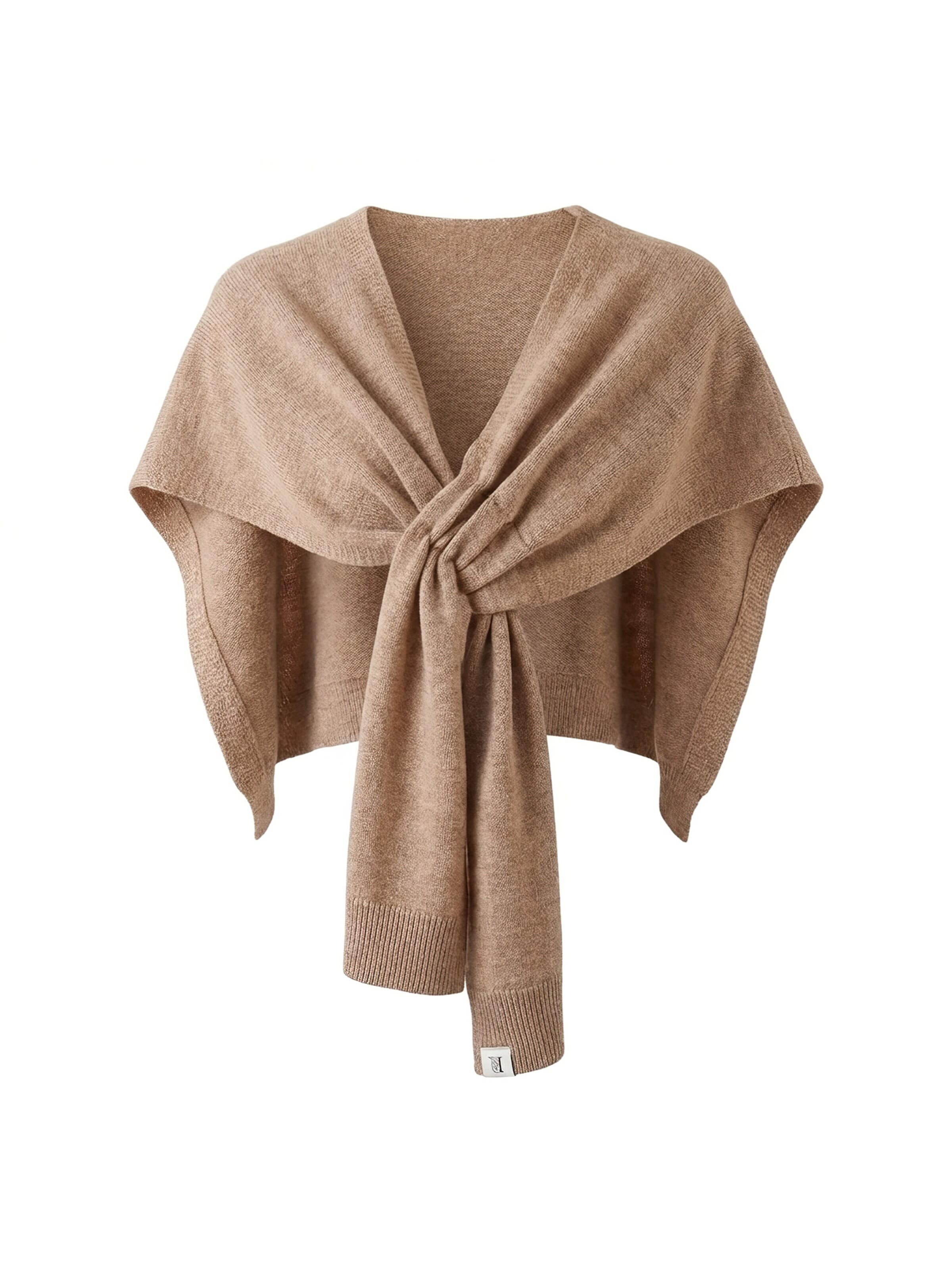 Magicshe Scarf 'Strickschal' in Brown: front