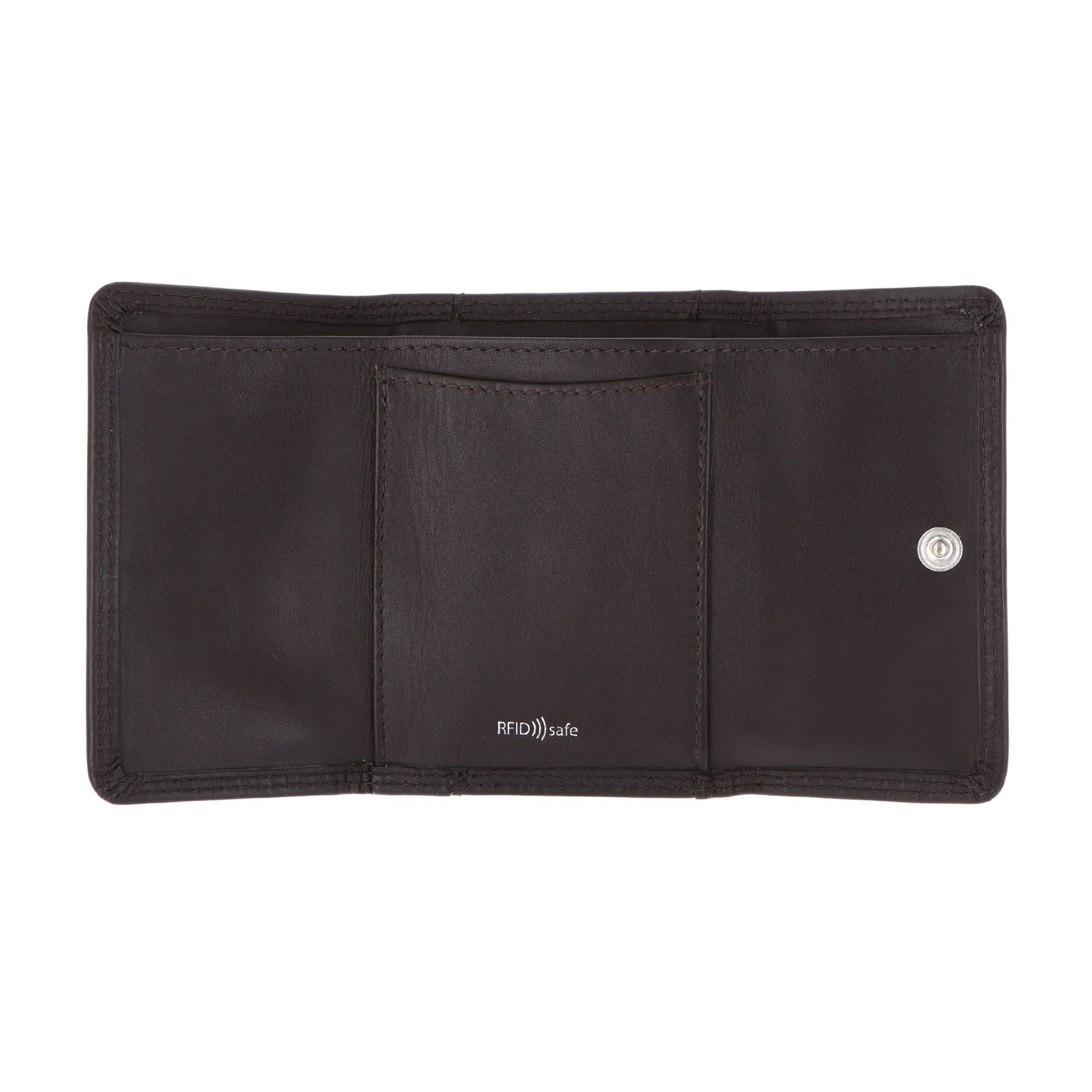 Porte-monnaies 'RFID' GOLDEN HEAD en marron
