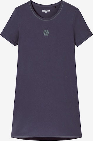 SCHIESSER Nachthemd ' Casual Essentials ' in Blauw: voorkant