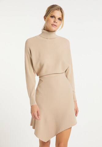 usha WHITE LABEL Kleid in Beige: predná strana