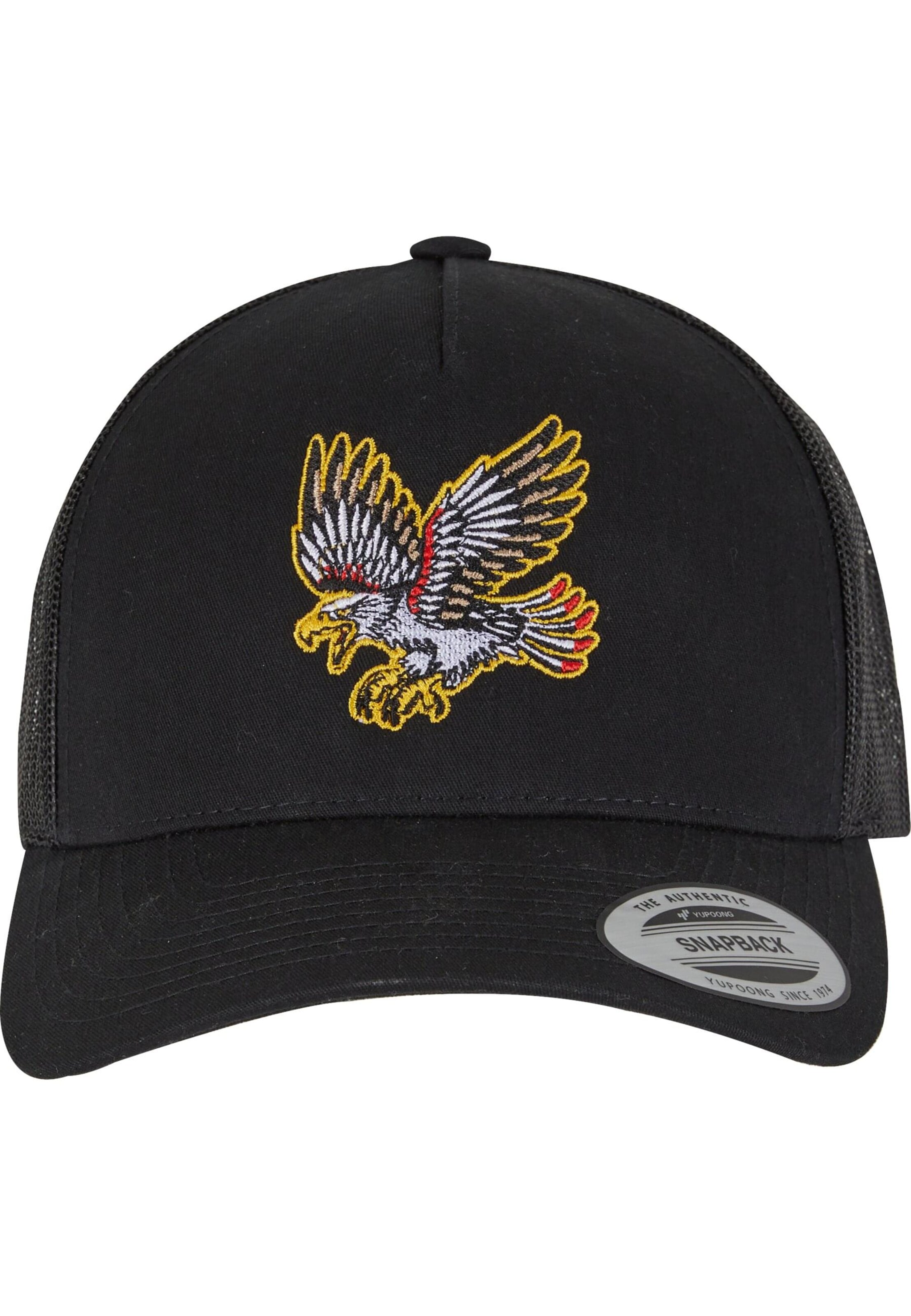 Mister Tee Cap 'Bravery Eagle' in Schwarz: Vorderseite