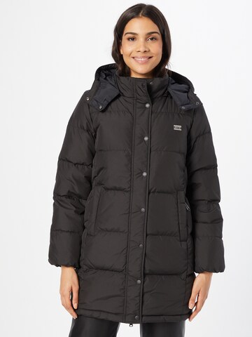 LEVI'S ® Vinterfrakke 'Quinn Mid Down Puffer' i sort: forside