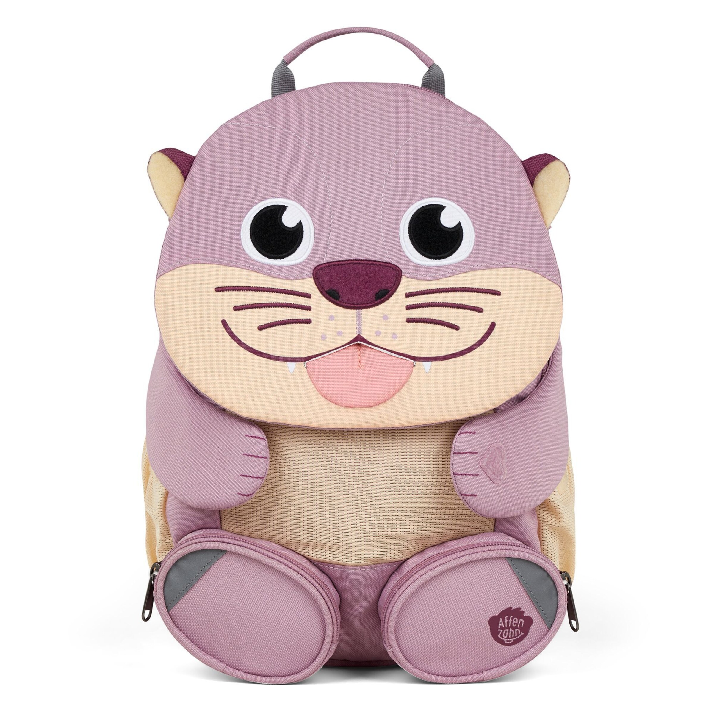 Affenzahn Backpack 'Großer Freund' in Purple: front