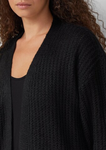 QS Gebreid vest in Zwart