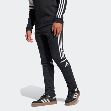 ADIDAS PERFORMANCE Slimfit Sporthose in Schwarz: Vorderseite