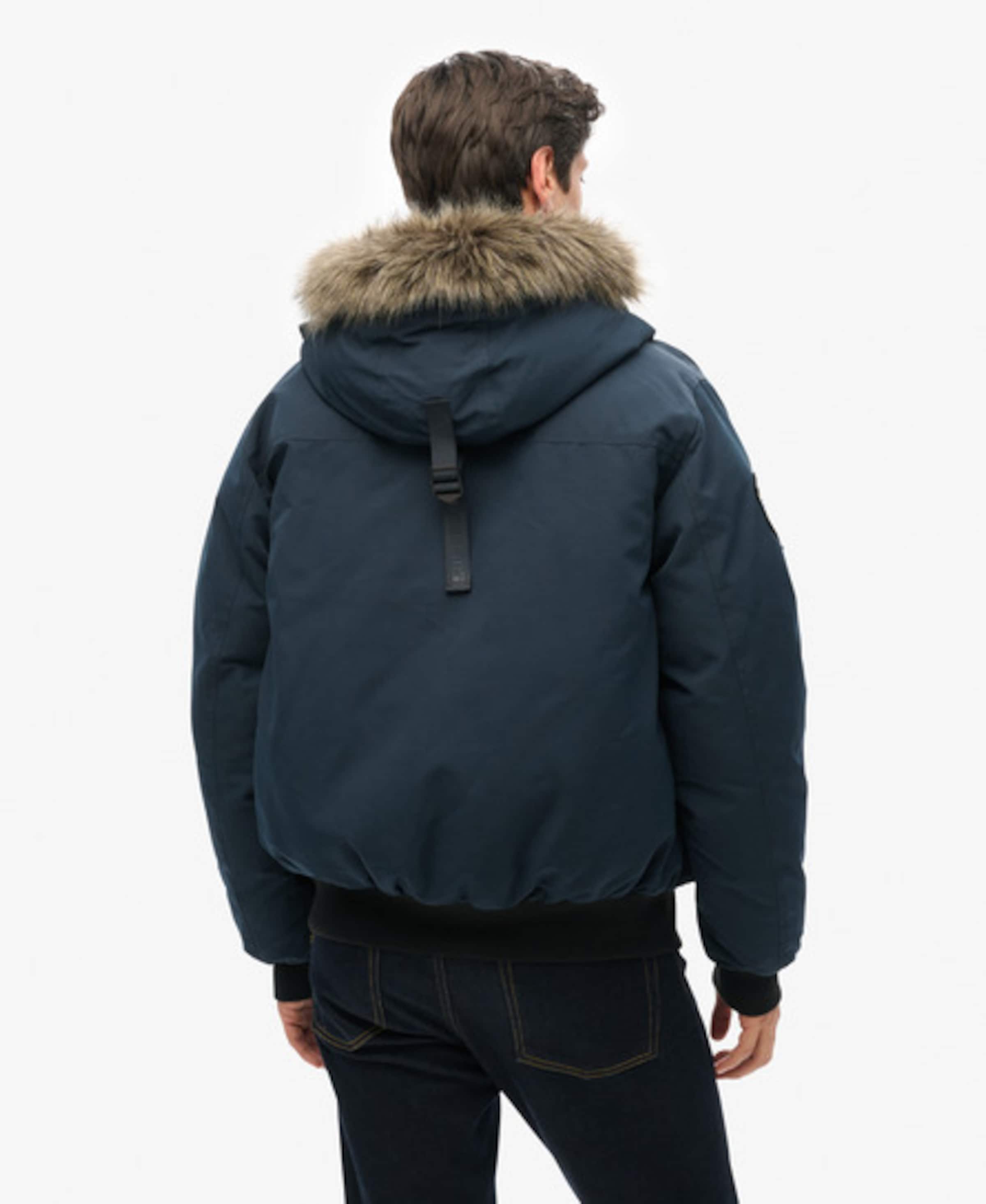 Superdry Between-season jacket 'EVEREST' in Blue