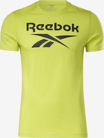 Maglia funzionale di Reebok in giallo: frontale