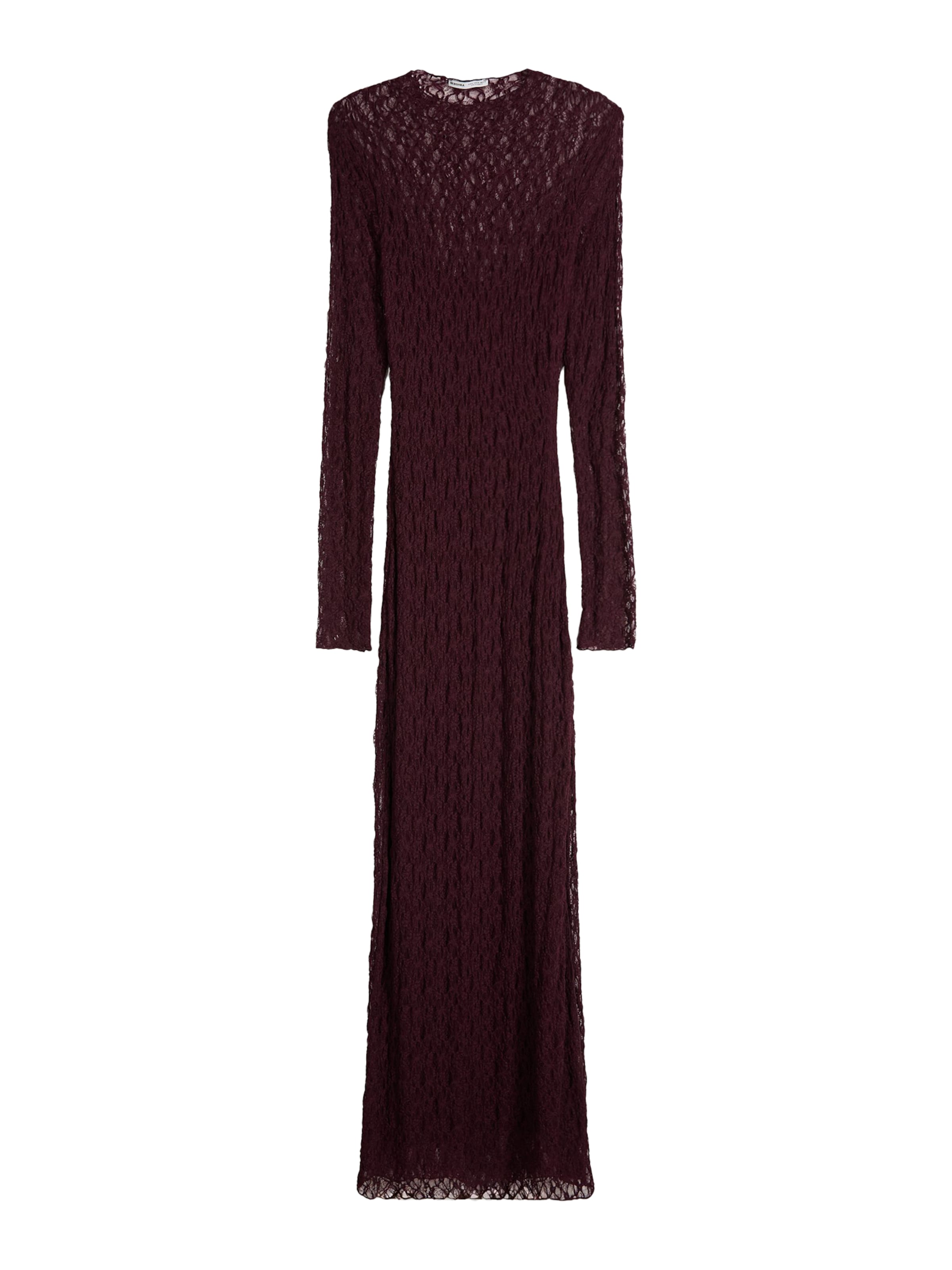 Bershka Úpletové šaty – červená: přední strana