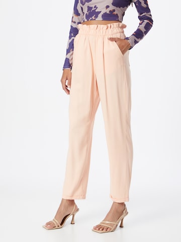 Dorothy Perkins Regular Bandplooibroek in Roze: voorkant