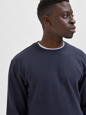 SELECTED HOMME Sweatshirt 'Caleb' in Blue