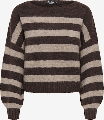 Pull-over 'ONLAYA' ONLY en marron : devant
