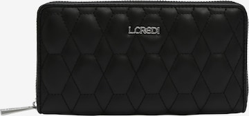 L.CREDI Wallet 'Latona' in Black: front
