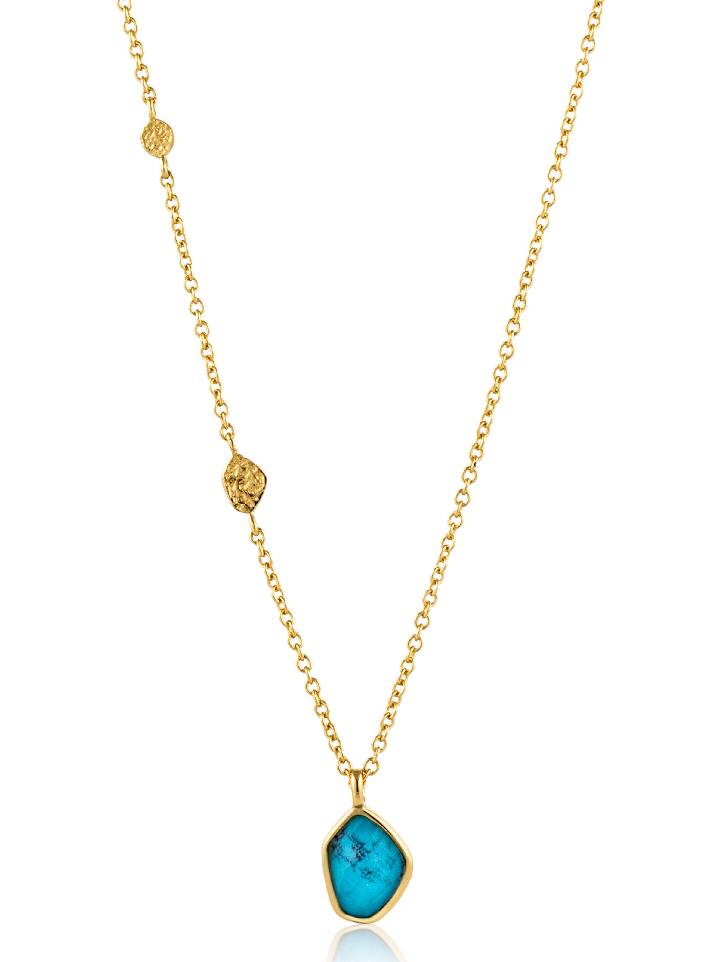 ANIA HAIE Damen-Kette 'Turquoise Pendant' in Gold: Vorderseite