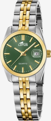 Lotus Analoog horloge 'Lotus - Watch Old Money - Quartz watch movement - Watch case width: 26 mm' in Groen: voorkant