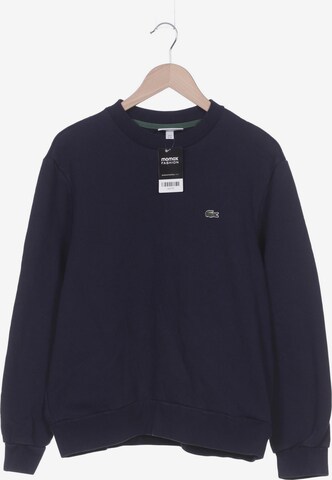 LACOSTE Sweatshirt & Zip-Up Hoodie in XL in Blue: front