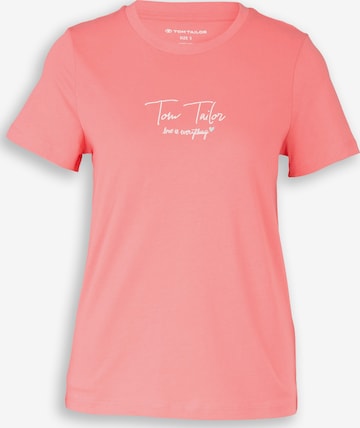 Tricou de la TOM TAILOR pe roz: față