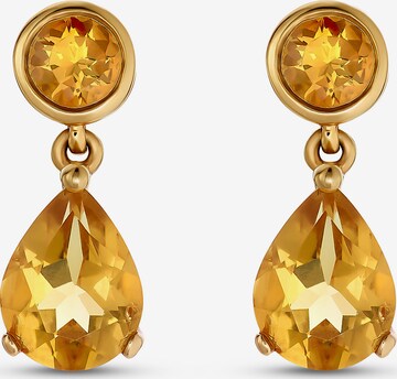 CHRIST Earrings in Yellow: front