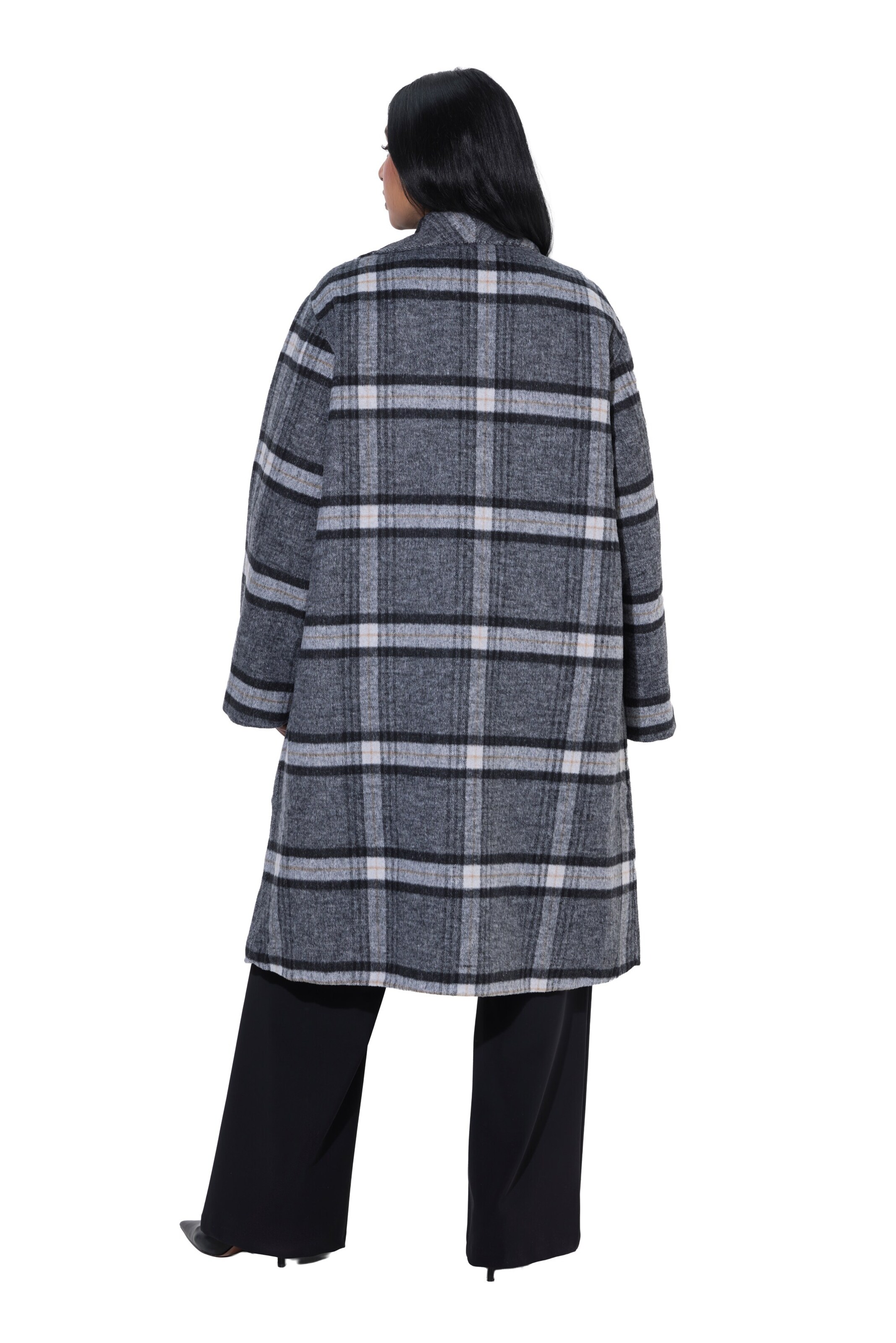 Ulla Popken Between-seasons coat in Grey