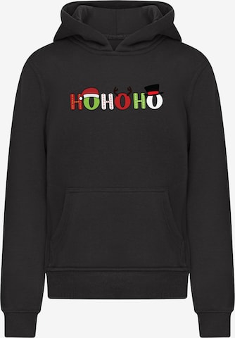 Merchcode Sweatshirt 'Christmas Ho Ho Ho' in Schwarz: Vorderseite