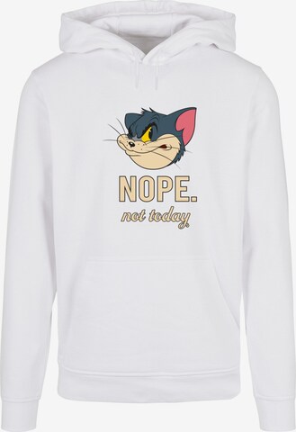 ABSOLUTE CULT Sweatshirt 'Tom And Jerry - Nope Not Today' in Wit: voorkant