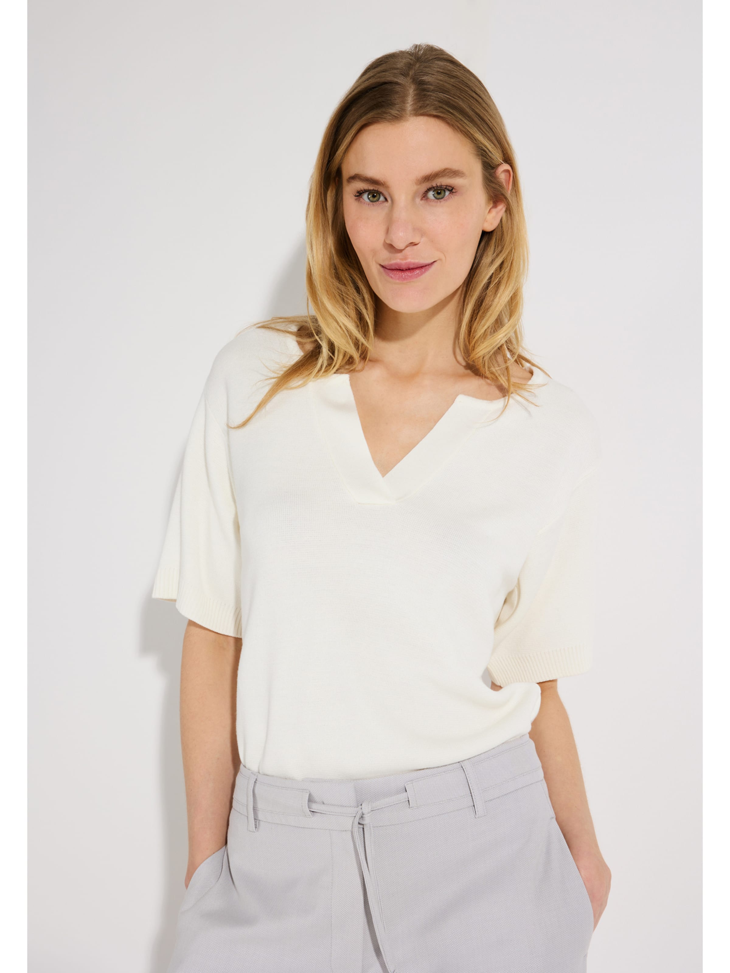 MORE & MORE Sweater in White: front