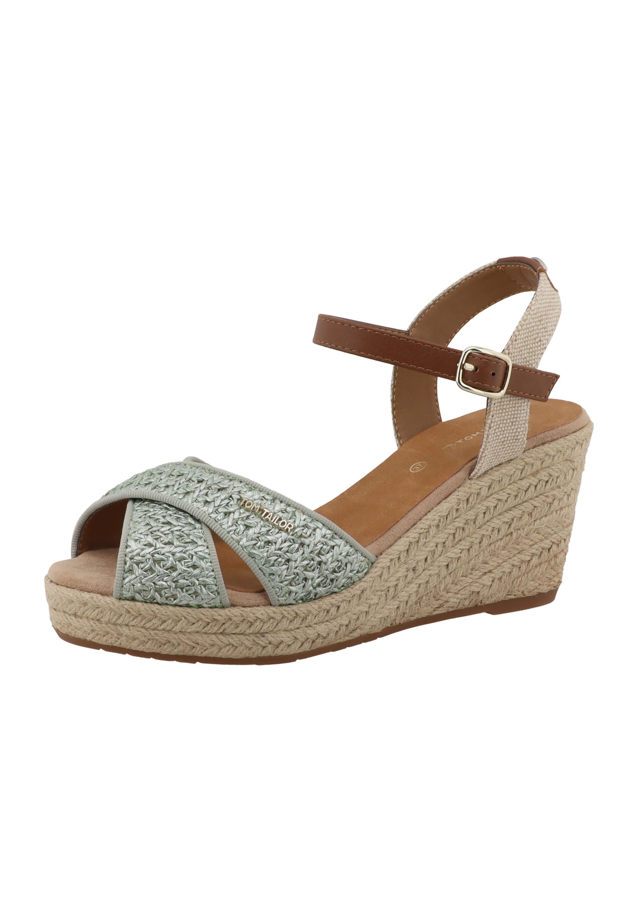 TOM TAILOR Sandal in Green: front