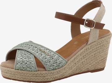 Sandales TOM TAILOR en vert : devant