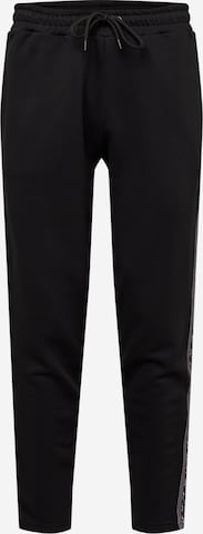 BURTON MENSWEAR LONDON Regular Trousers in Black: front