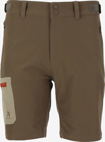 Gipfelglück Regular Outdoor Pants 'Josef' in Green: front