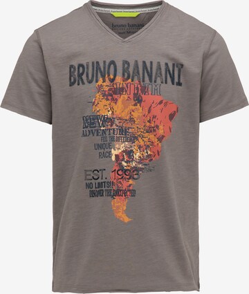 BRUNO BANANI Shirt 'Davis' in Grijs: voorkant