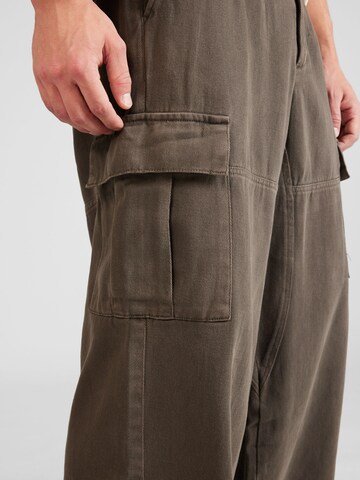 TOPMAN Loose fit Cargo Pants in Green