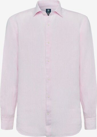Boggi Milano Regular fit Business Shirt in Pink: front