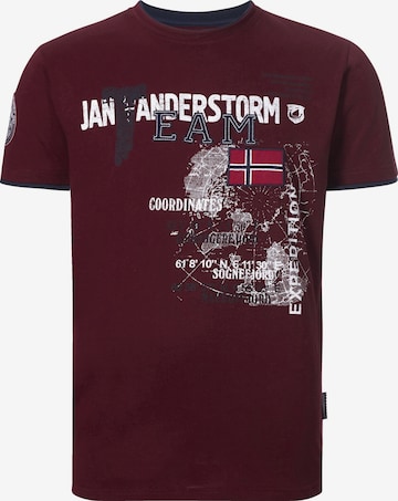 Jan Vanderstorm T-Shirt 'Sölve' in Rot: predná strana