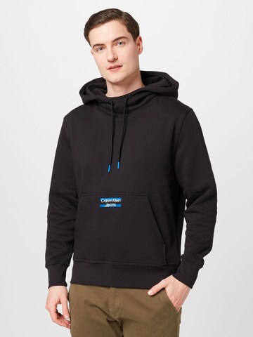 Calvin Klein Jeans Sweatshirt in Schwarz: Vorderseite