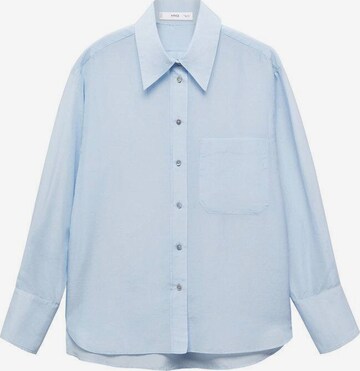 MANGO Bluse in Blau: predná strana