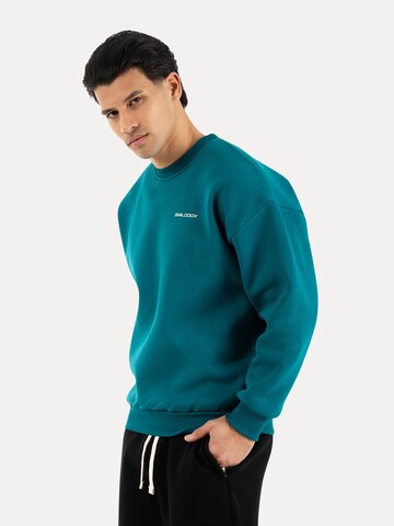 Smilodox Sweatshirt in Groen: voorkant