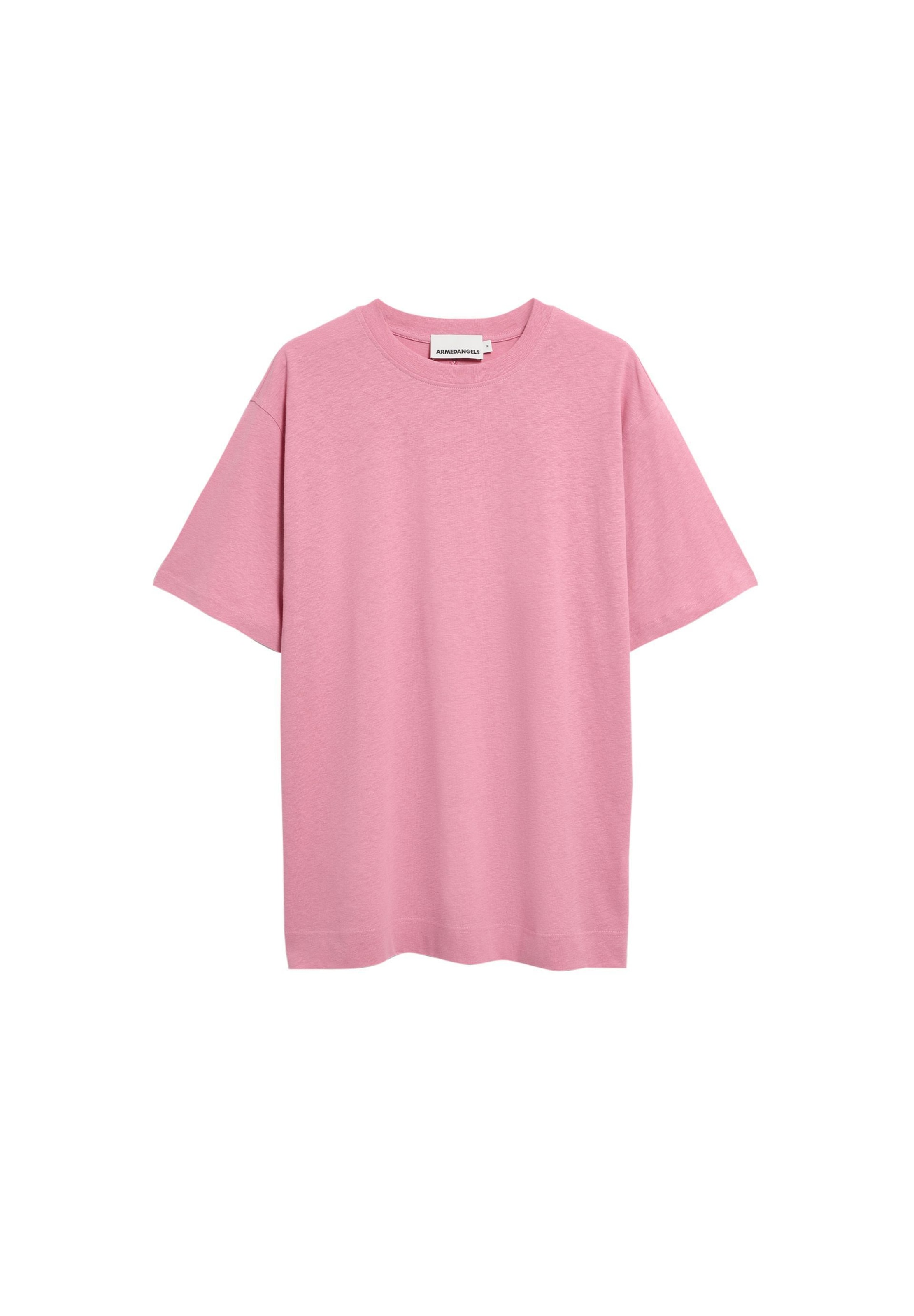 ARMEDANGELS T-Shirt MAARKOS LINEN in Pink: Vorderseite