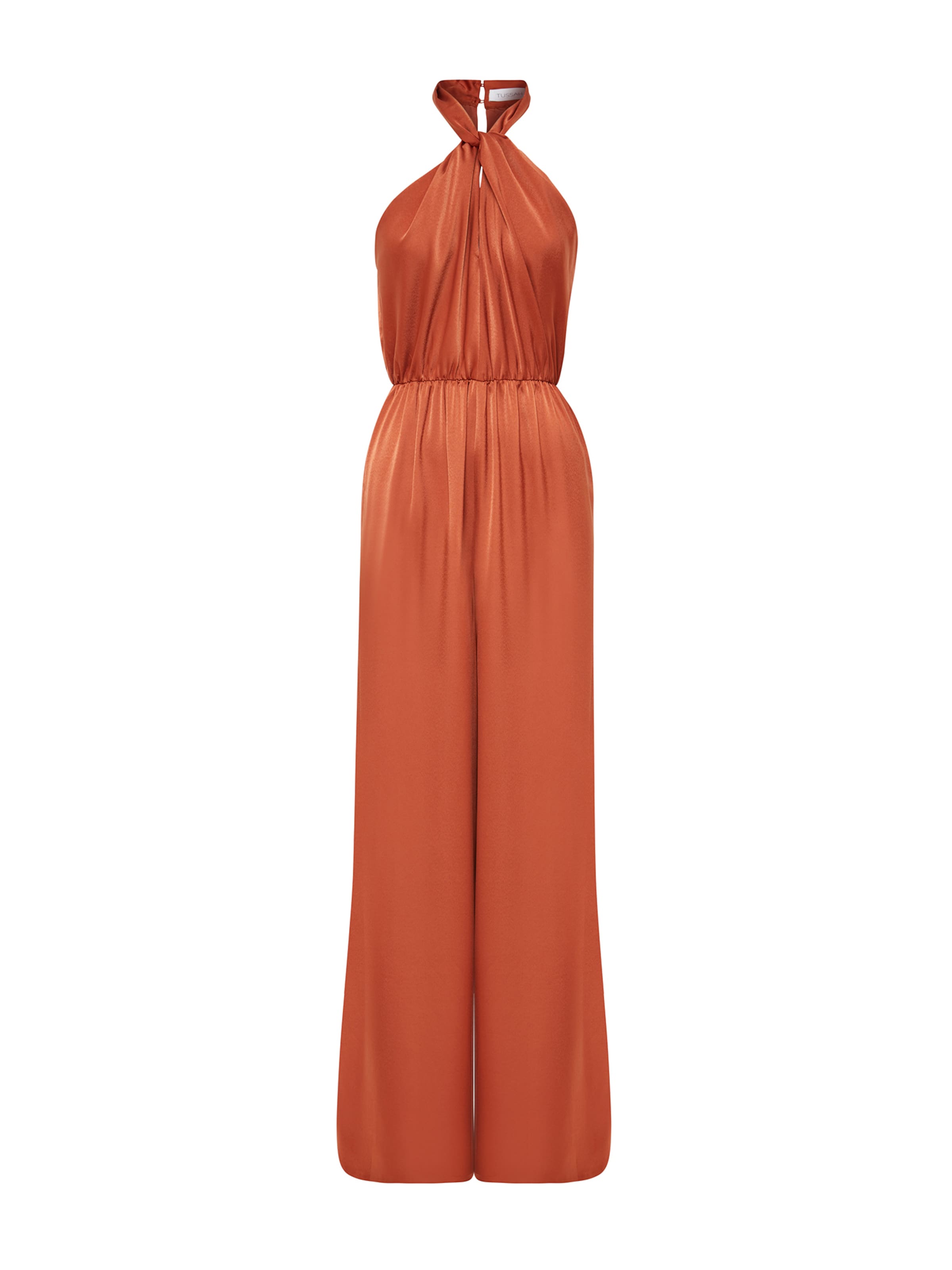 Tussah Jumpsuit 'ELAINA' in Orange: front