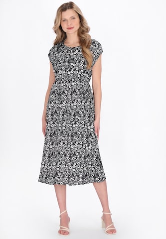 Robe Usha en noir : devant