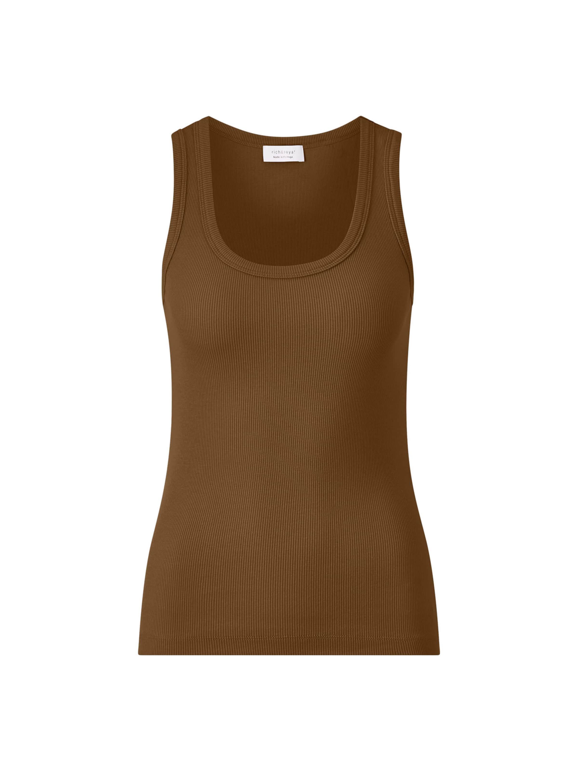 Rich & Royal Top in Bruin: voorkant